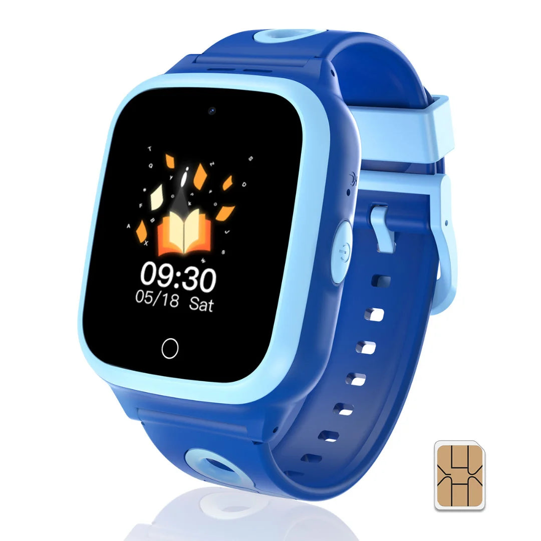 4G Smart Watch For Kids With 30 Day Free Unlimited Plan Video Call Voice Chat GPS SIM Card Included Gift For Child