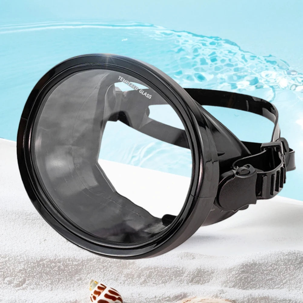 Shunmaii Oval Diving Mask Single Lens Tempered Glass Goggles