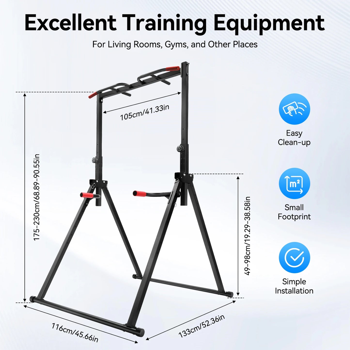 Folded Product Foldable Adjustable Pull Up Bar Triangular