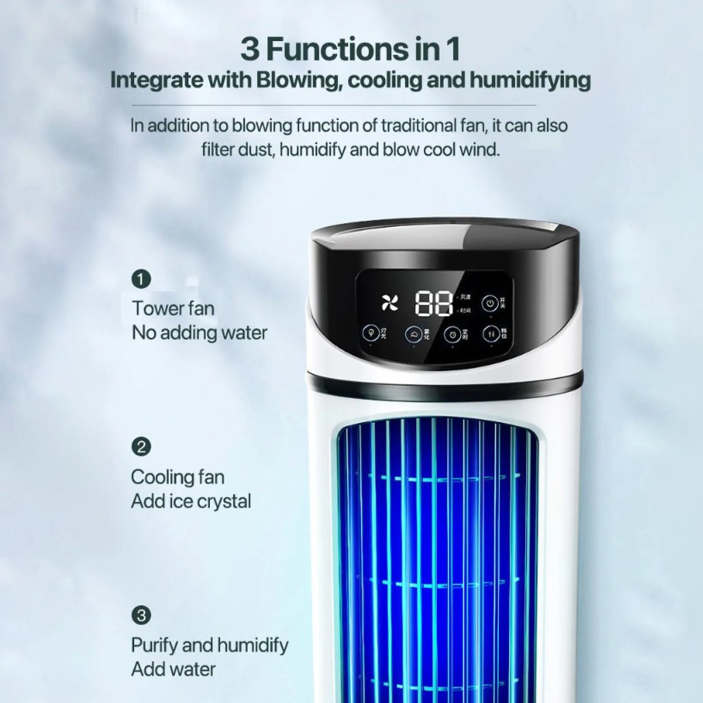 LIXADA Portable Mini Air Conditioner Multifunction Cooler