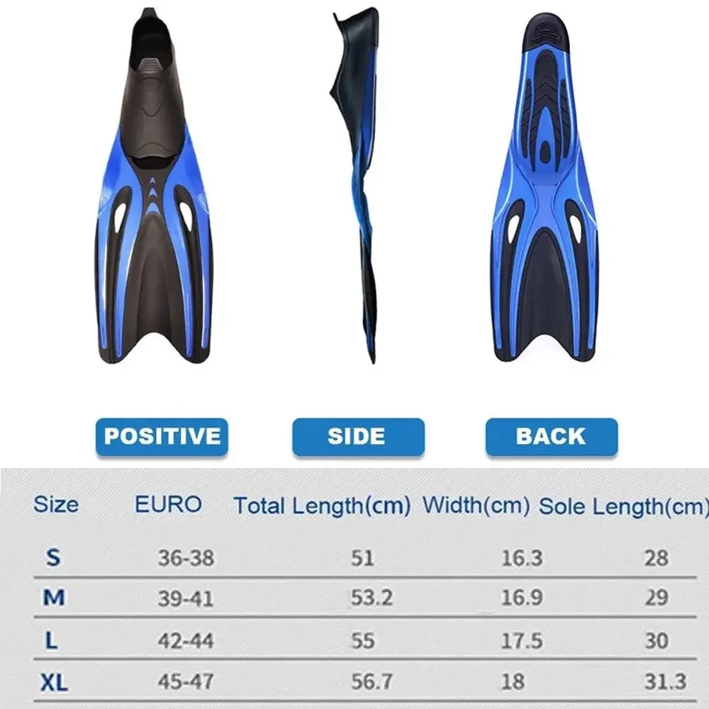 Choice Professional Non Slip TPR Diving Fins For Snorkeling