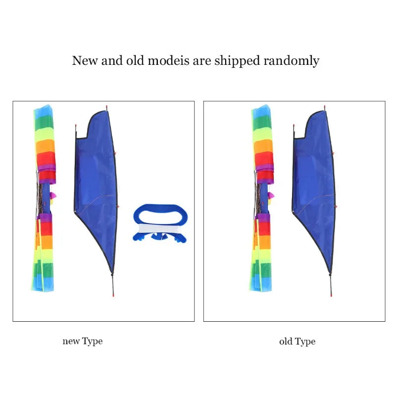 3D Huge Rainbow Sailboat Flying Kite Outdoor Sports Children Kids Game Activity