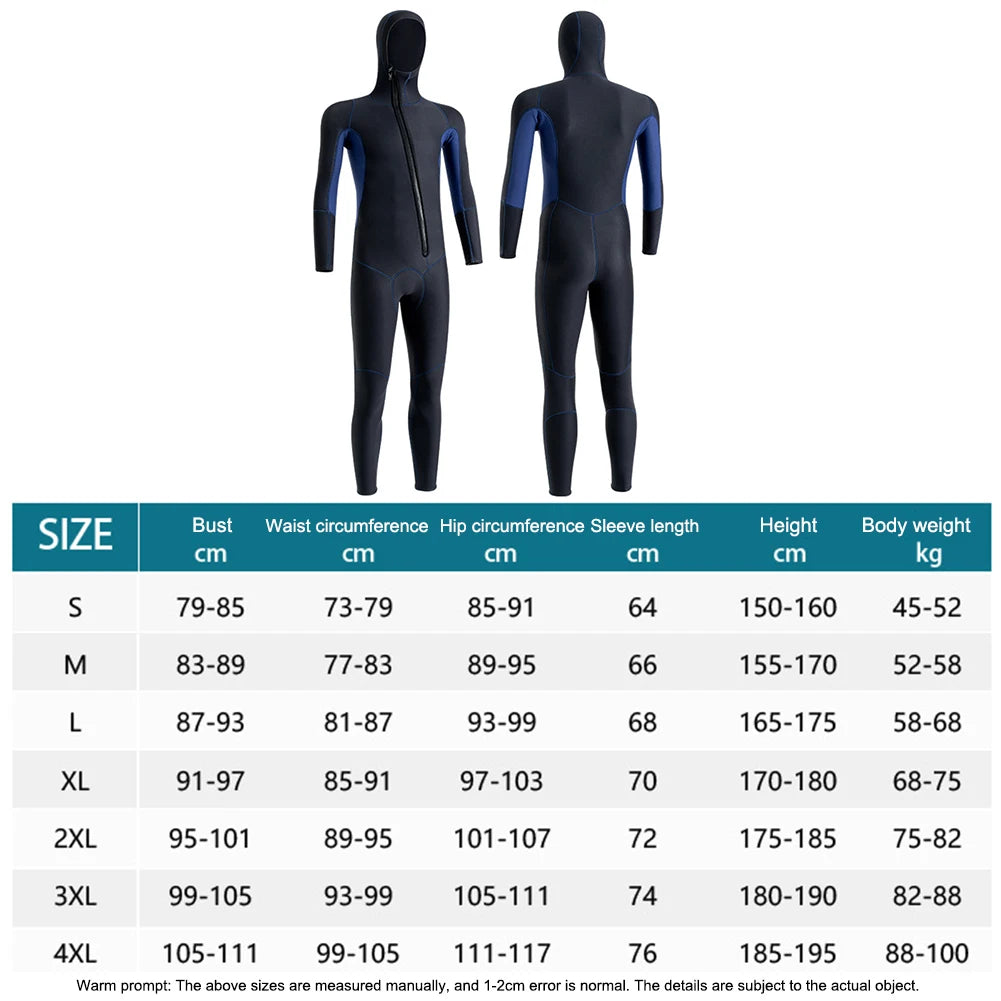 Shunmaii Neoprene Diving Skin Wetsuit For Unisex Water Sports With Zipper Elastic Anti Scratch Protection