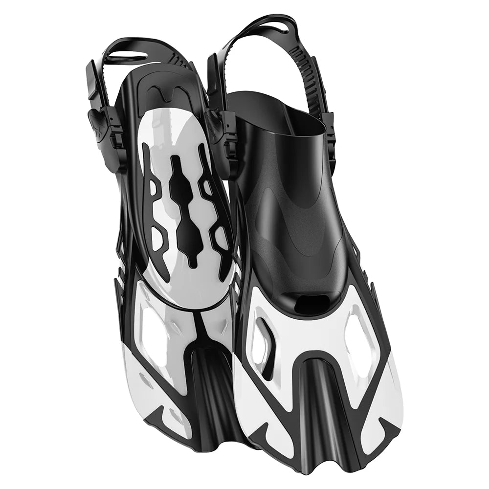 Choice Snorkel Fins Open Heel Adjustable Silicone Swimming Flippers