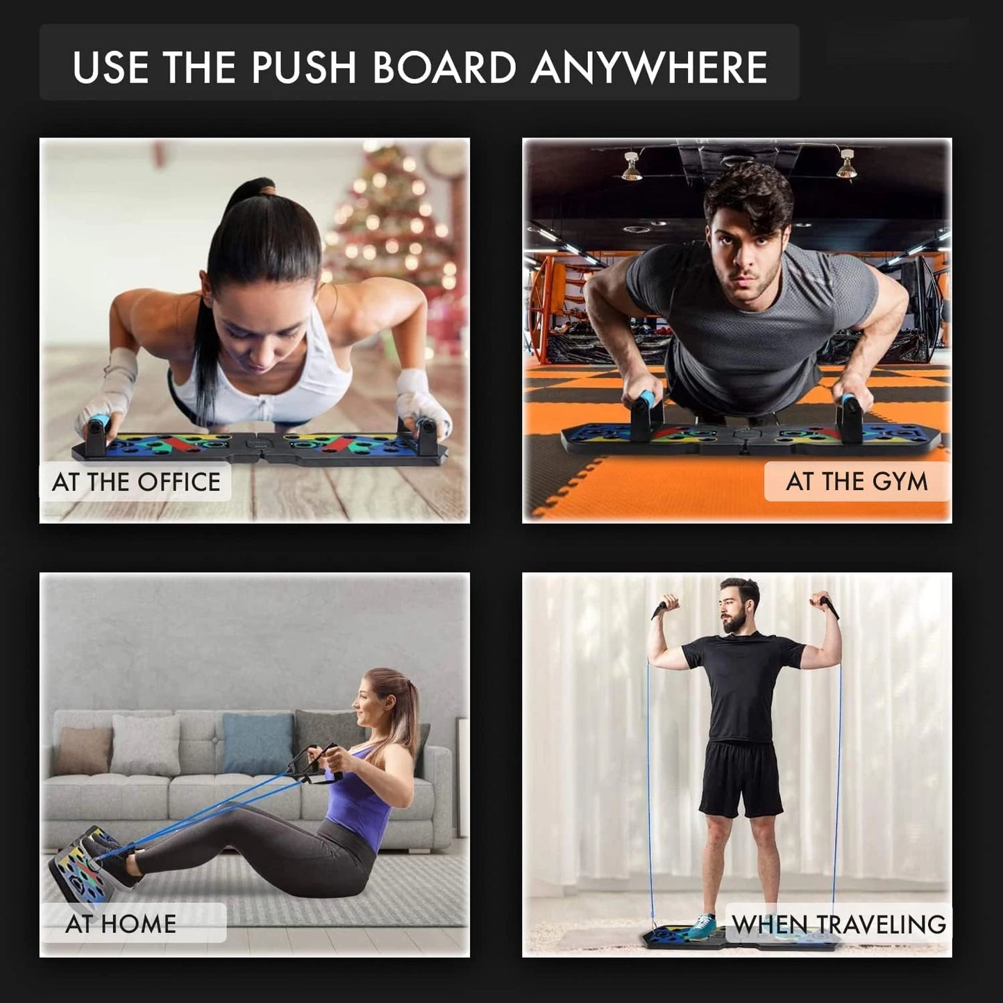 Function Push Up Board Set Portable Multifunctional Fitness
