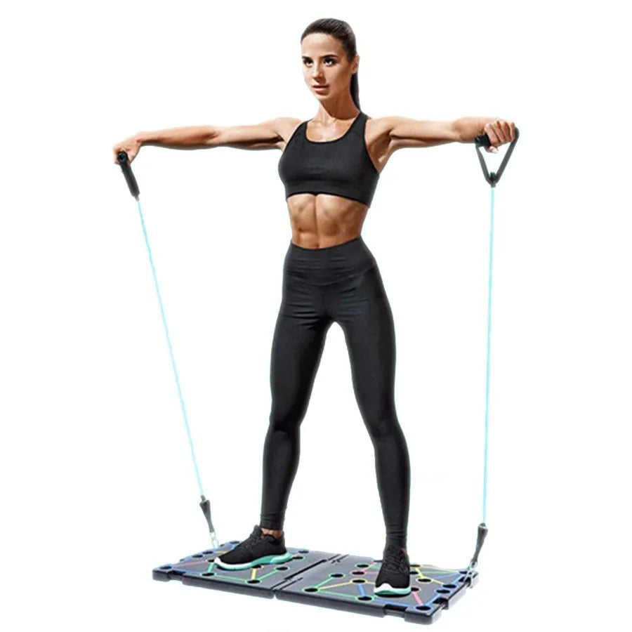 ARMS 9 In 1 Push Up Rack Board System Fitness Kit Pro
