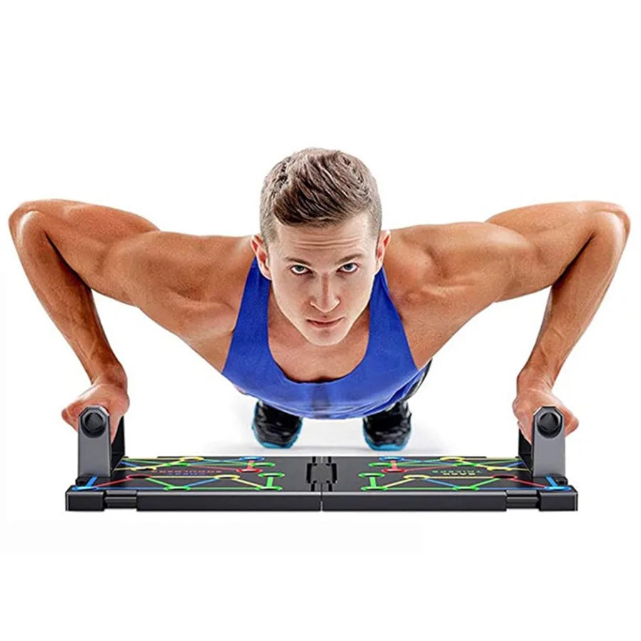 ARMS 9 In 1 Push Up Rack Board System Fitness Kit Pro