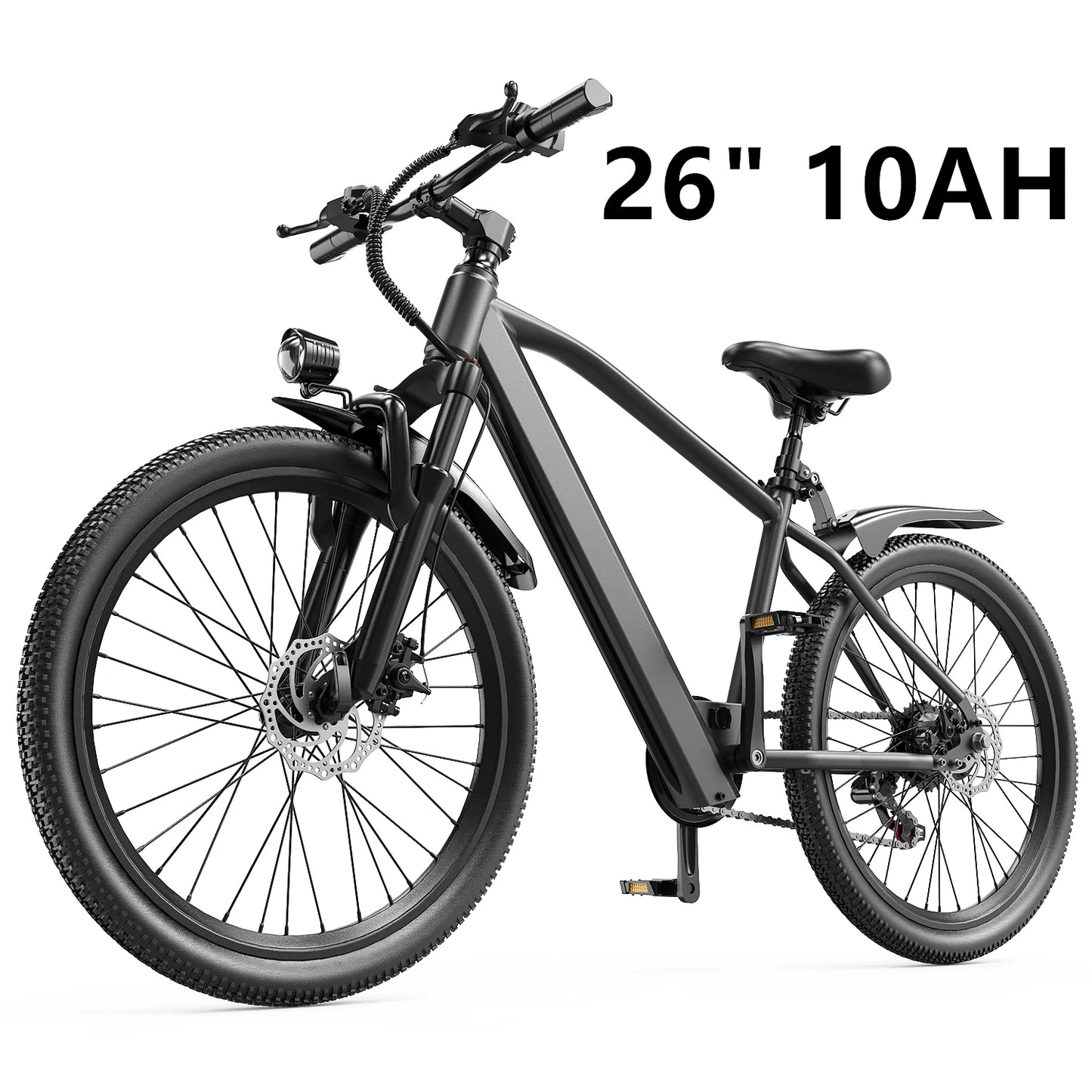 Adults Electric Bicycle, 26" 24" Electric Mountain Bike with 36V Battery Peak 500W Motor,21 Speed Ebike Electric Bike for Adults