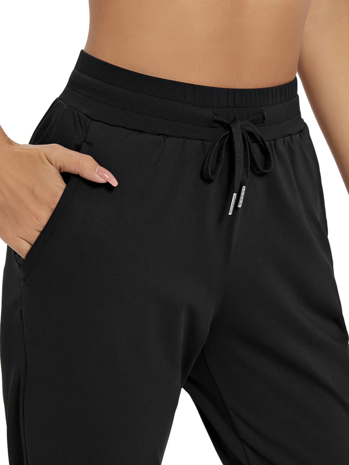 Womens High Waisted Joggers With Pockets For Workout