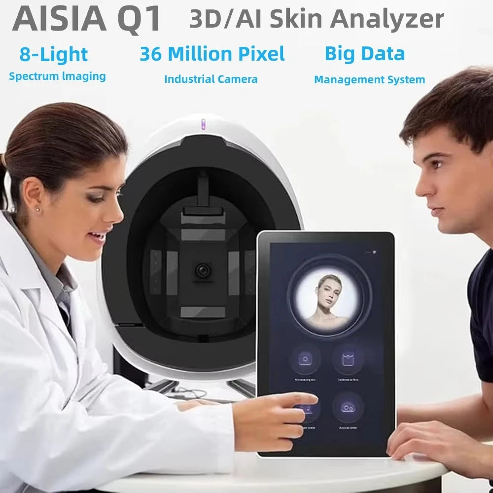 Emszero AISIA Q1 3D AI Facial Skin Analyzer 8 Spectrum