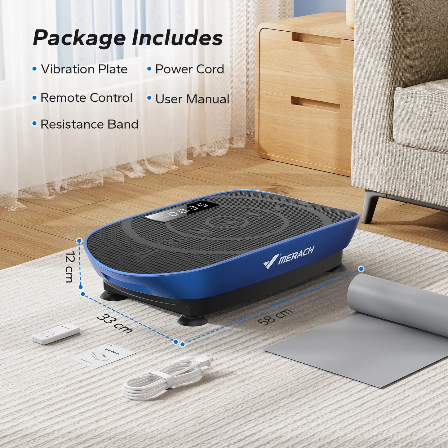 Merach Vibration Plate Exercise Machine For Body Workout