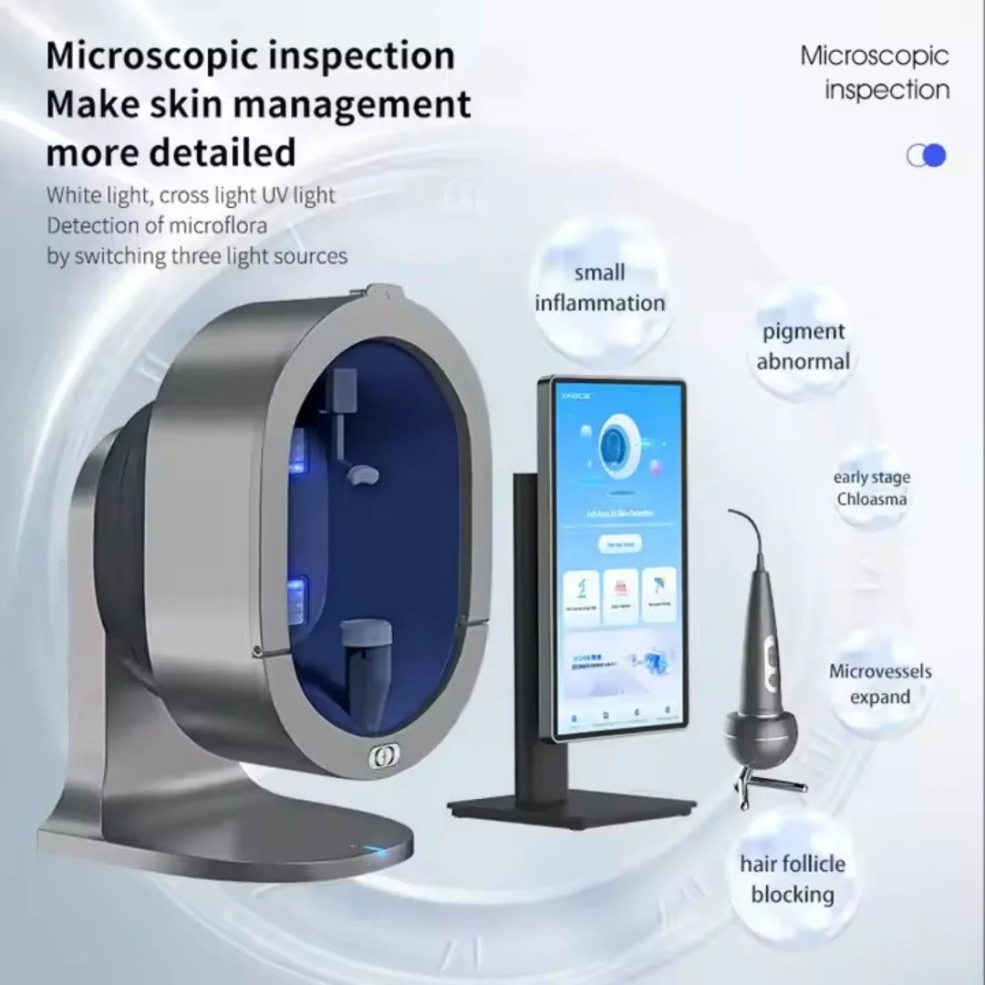 Emszero AI 3D Skin And Scalp Analyzer With Microbial UV