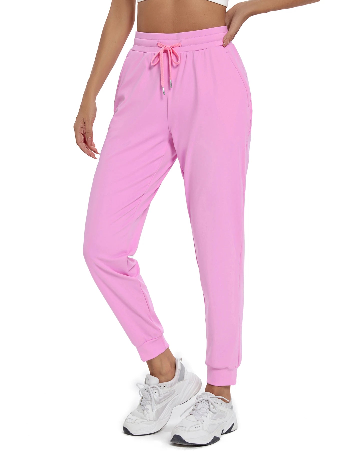 Womens High Waisted Joggers With Pockets For Workout