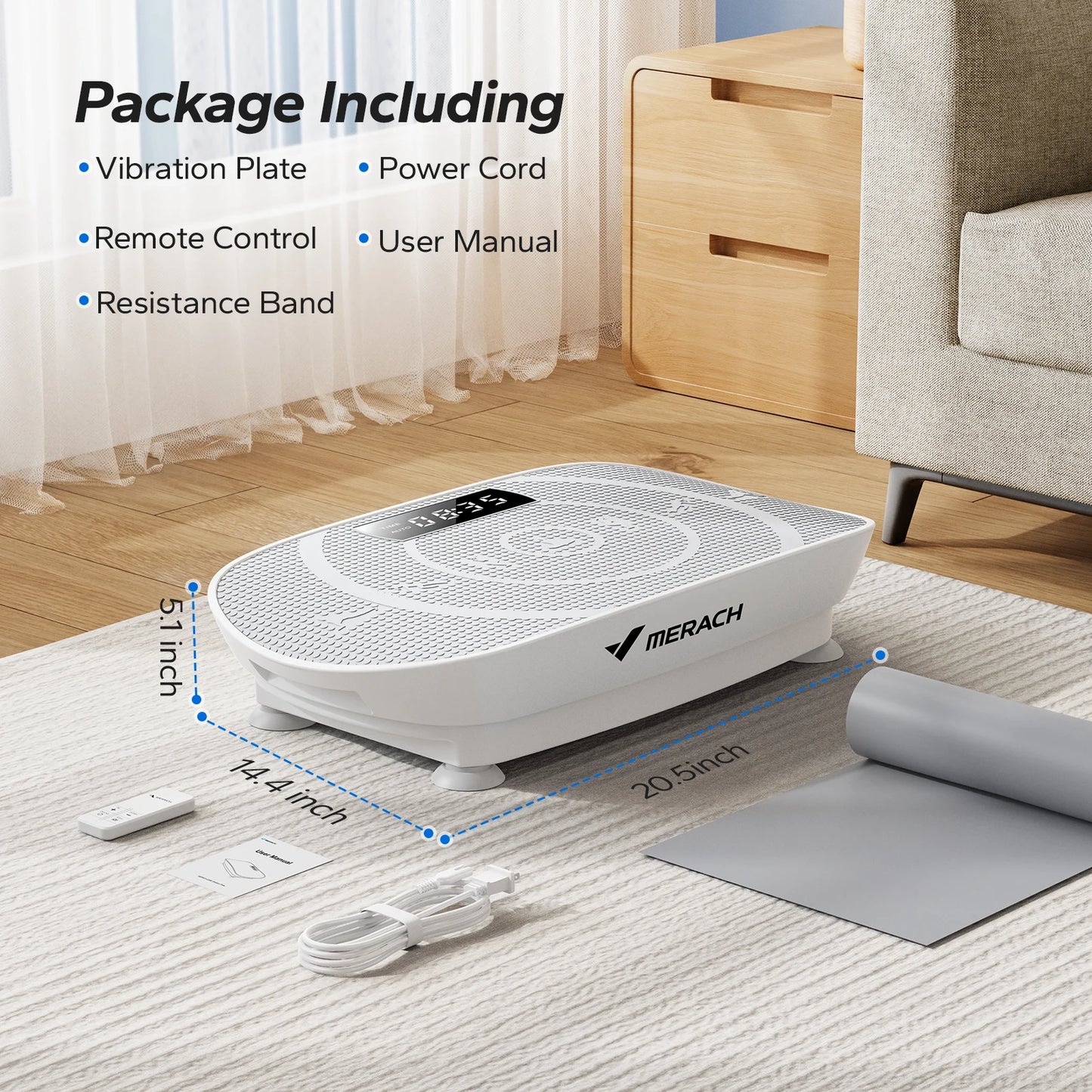 Merach Vibration Plate Exercise Machine For Body Workout