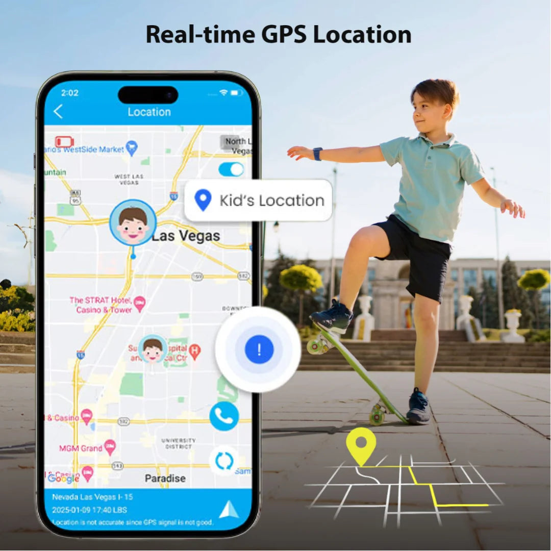 4G Smart Watch For Kids With 30 Day Free Unlimited Plan Video Call Voice Chat GPS SIM Card Included Gift For Child