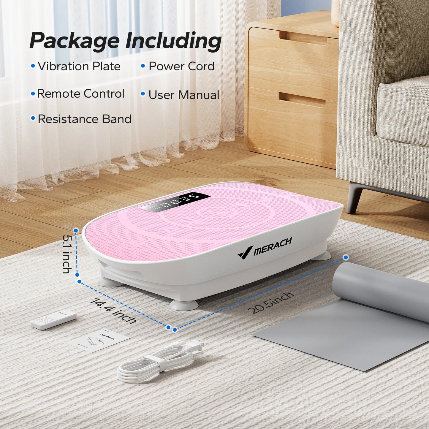 Merach Vibration Plate Exercise Machine For Body Workout