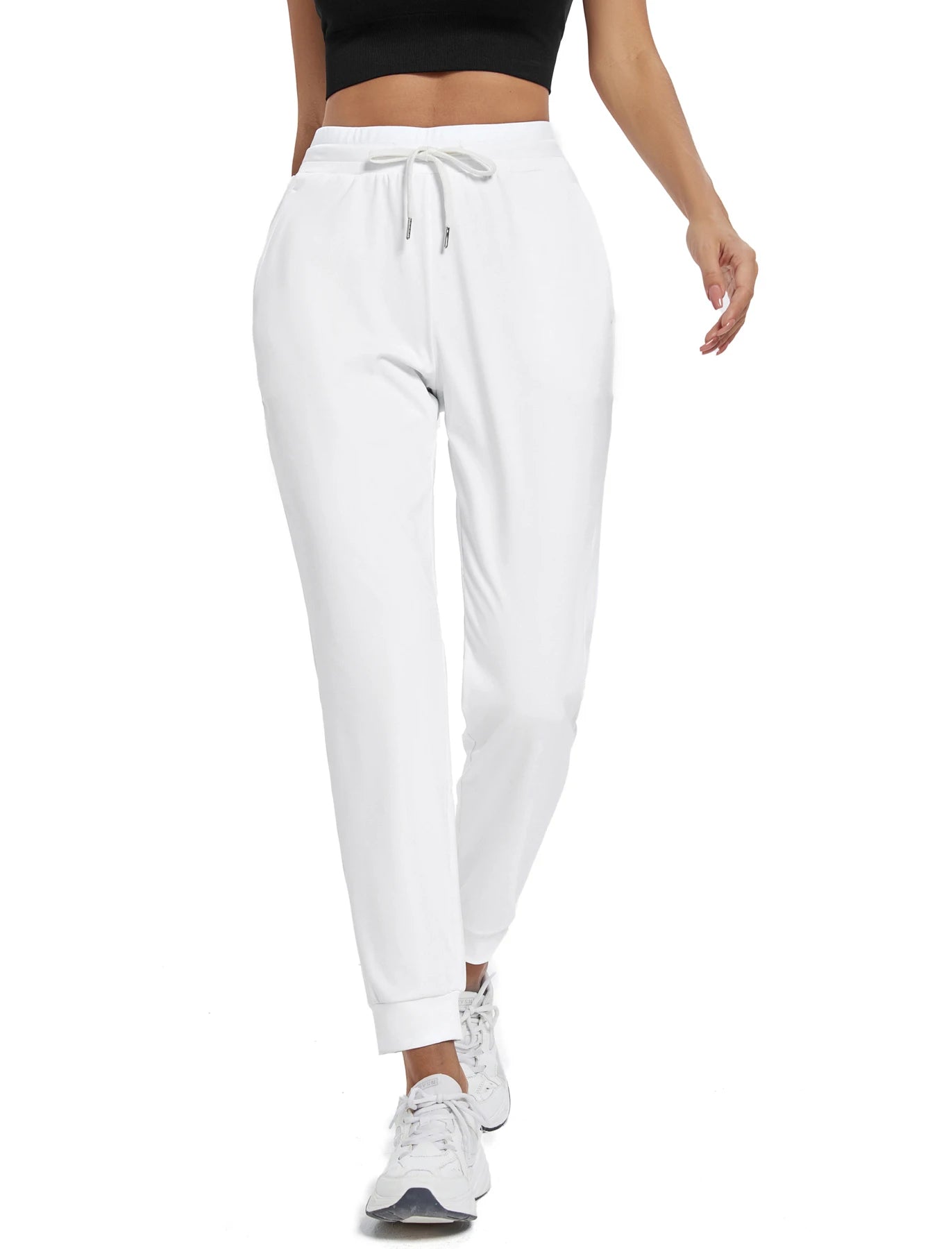 Womens High Waisted Joggers With Pockets For Workout