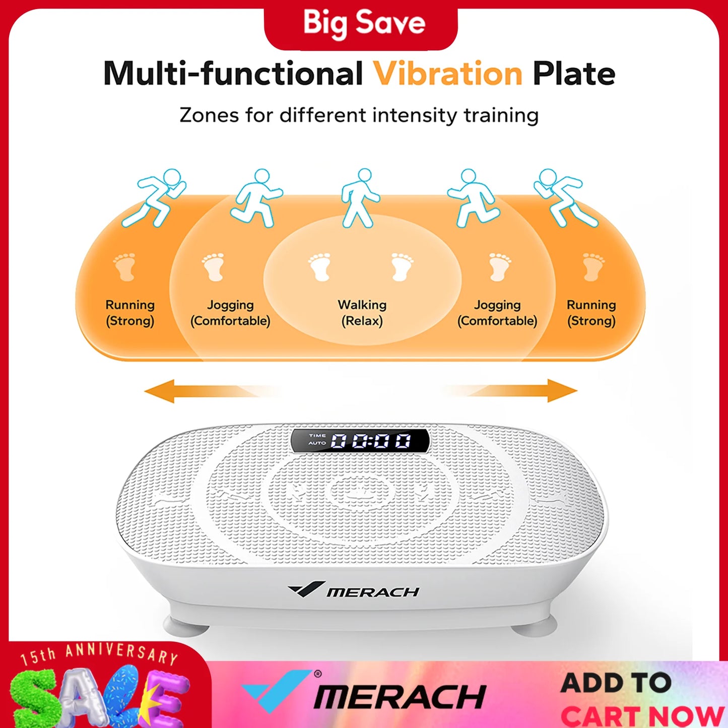 Merach Vibration Plate Exercise Machine For Body Workout