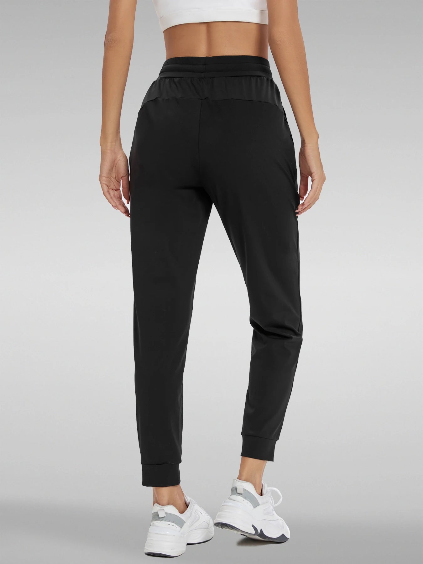 Womens High Waisted Joggers With Pockets For Workout