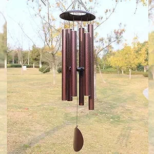 elegant outdoor wind chimes: 45" deep-toned memorial for loved ones