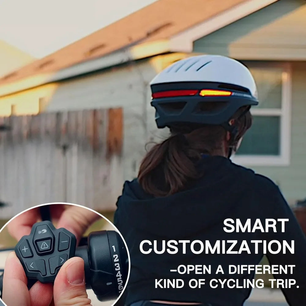 Smart Bike Helmet With Built In Speakers And LED Signals