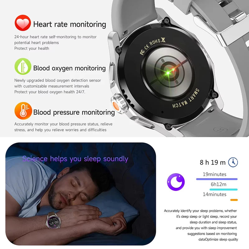 S4 Ultra Outdoor Smart Watch Men AMOLED GPS NFC Heart Rate