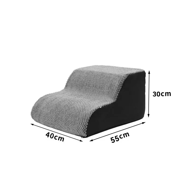 Choice Curved Dog Stairs Ramp for High Beds Non Slip