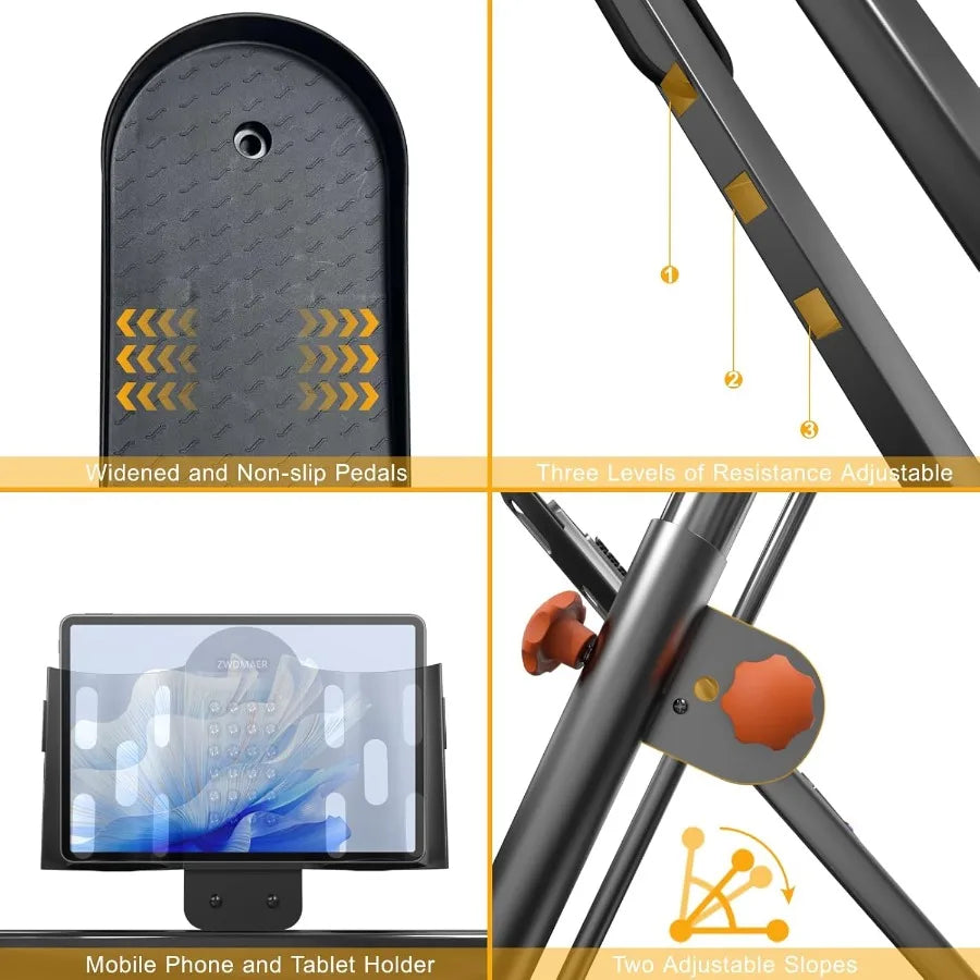 Hign-concerned Stair Stepper Folding Cardio Climber Machine