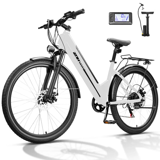 1000W Peak Motor Electric Bicycle for Adult,26" Tires 50Miles Range Electric Bike,20MPH,48V Battery E-bike
