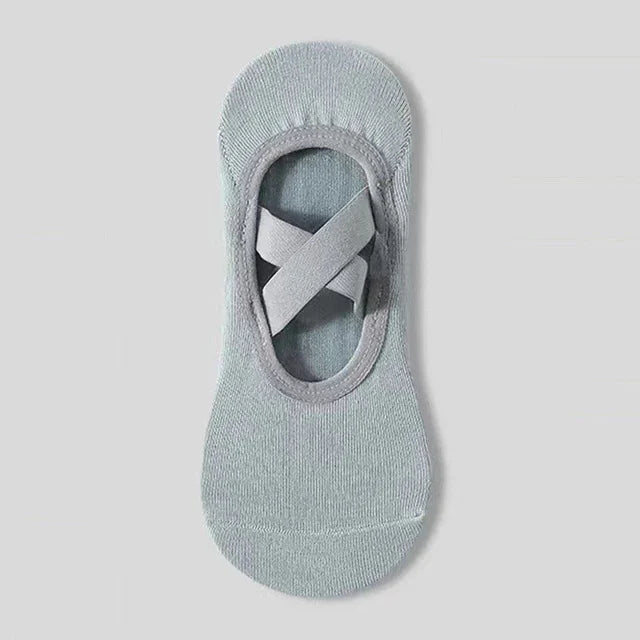 Breathable Towel Bottom Yoga Socks Women Silicone Non Slip Bandage Pilates Sock Ladies Ballet Dance Fitness Cotton Socks