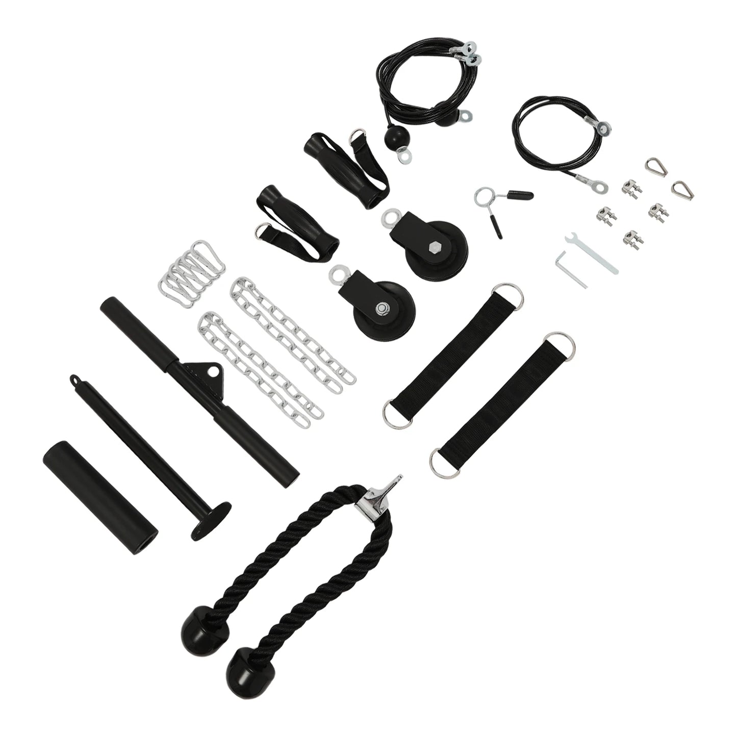 Home Fitness Pulley System Gym Cable With 150kg Load