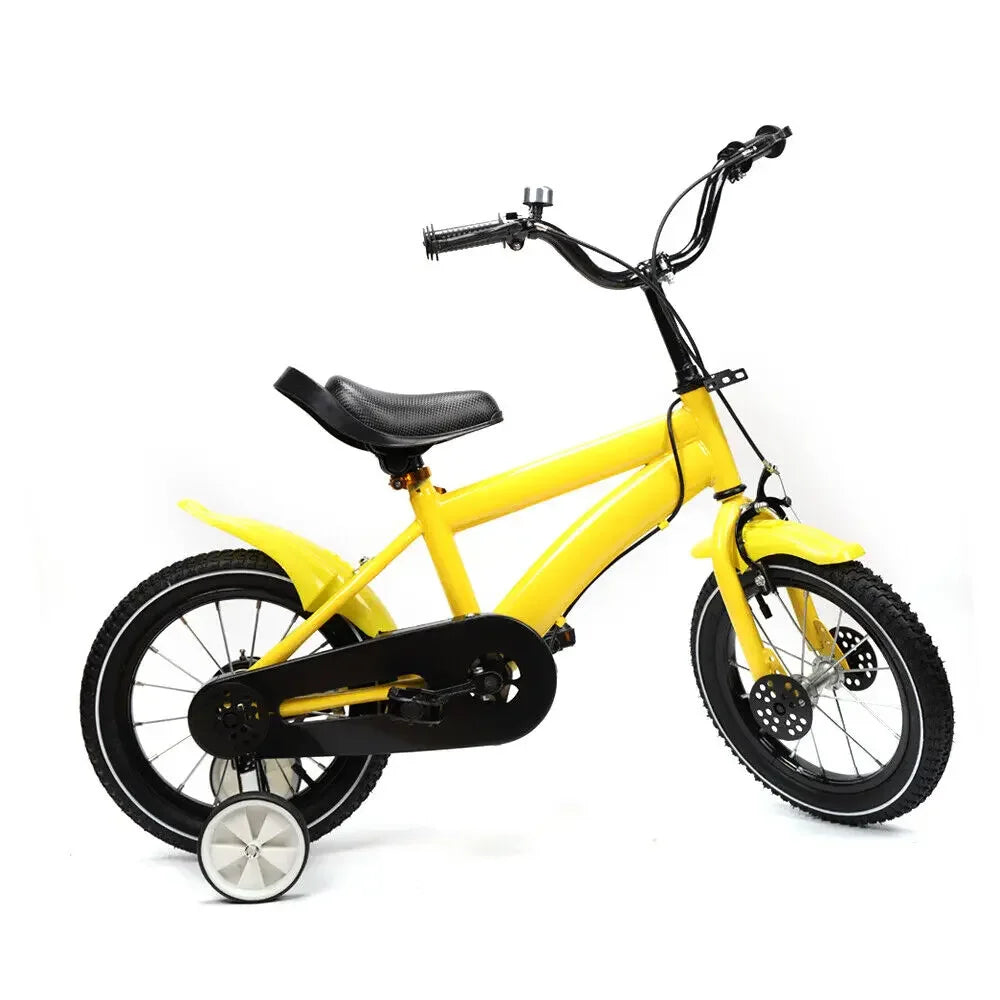 14in Kids Bike with Training Wheels | Boys & Girls Children's Bicycle for Outdoor Riding