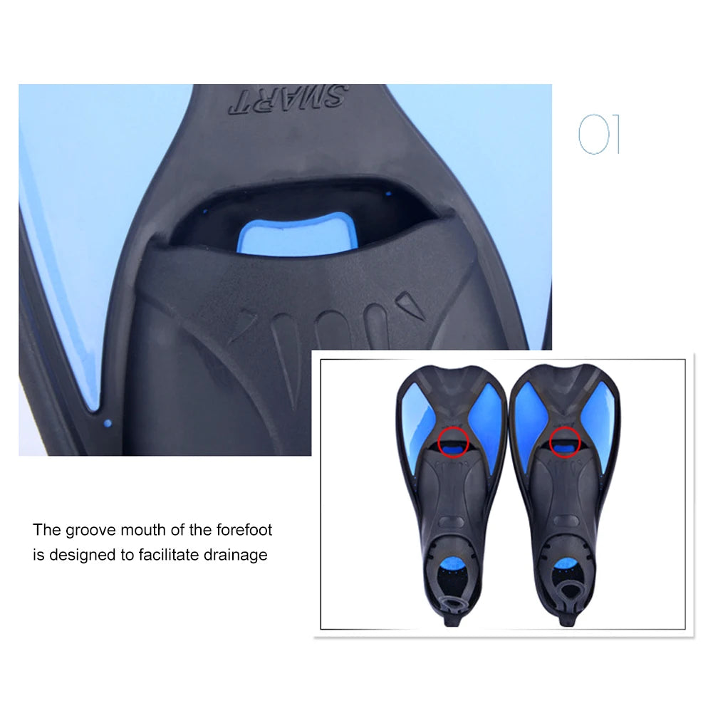 Hign-concerned Comfort Swimming Fins Unisex Scuba Diving Flippers