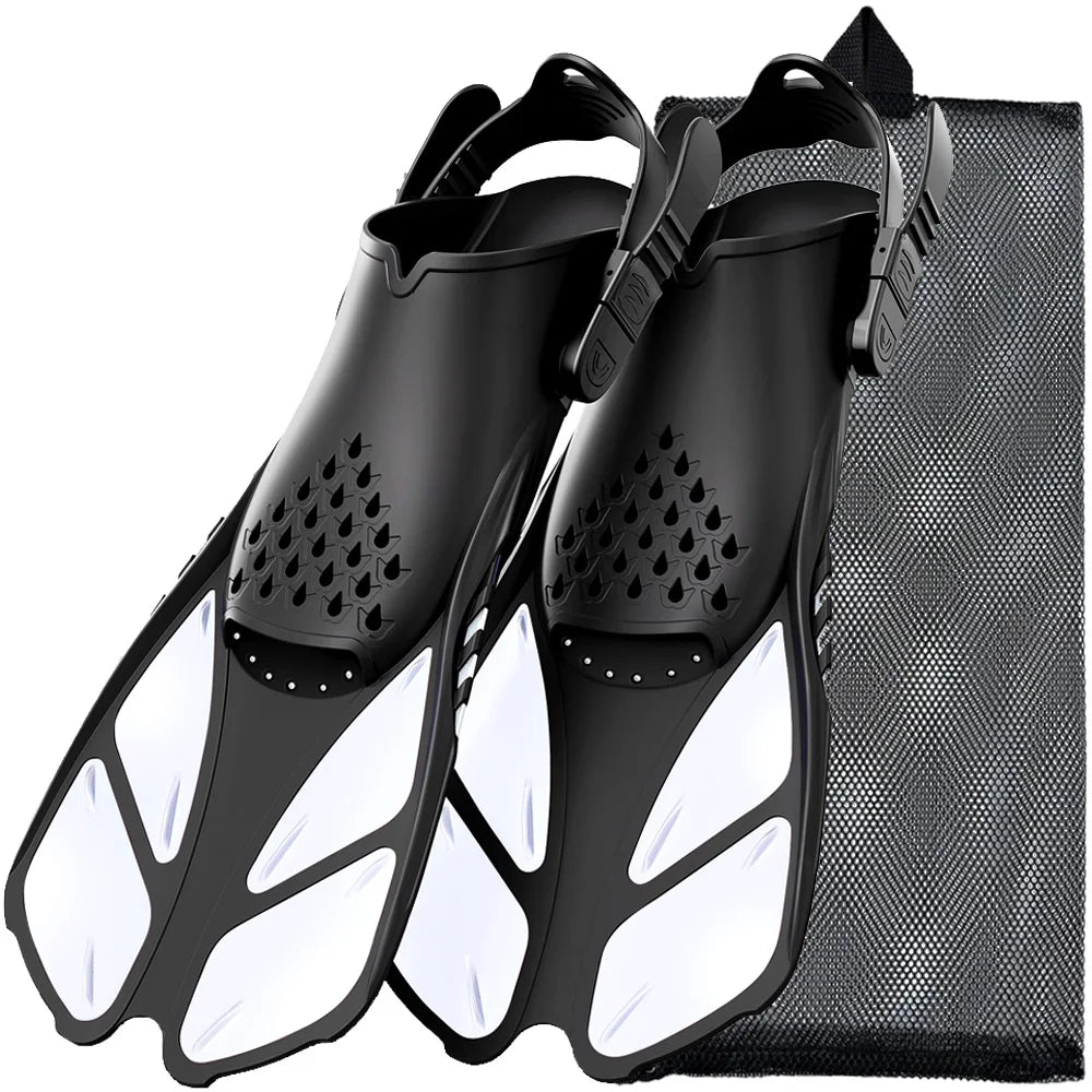 Choice Snorkel Fins Adjustable Buckles Open Heel Silicone Swimming Flippers