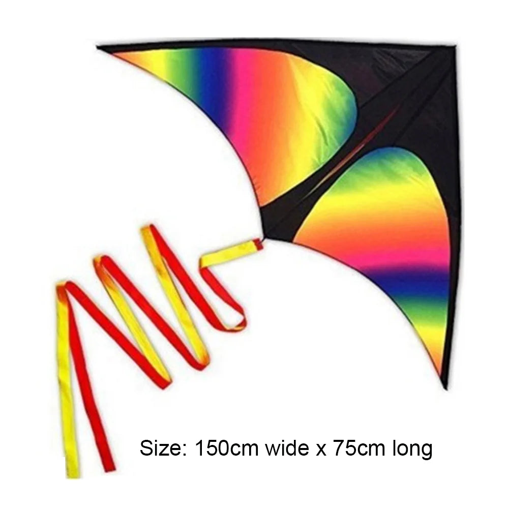 2x3m Tail Big Triangle Kite Easy To Fly Large Kite Toy with Wire Board Primary Stunt Kite Enhance Coordination for Boys Girls
