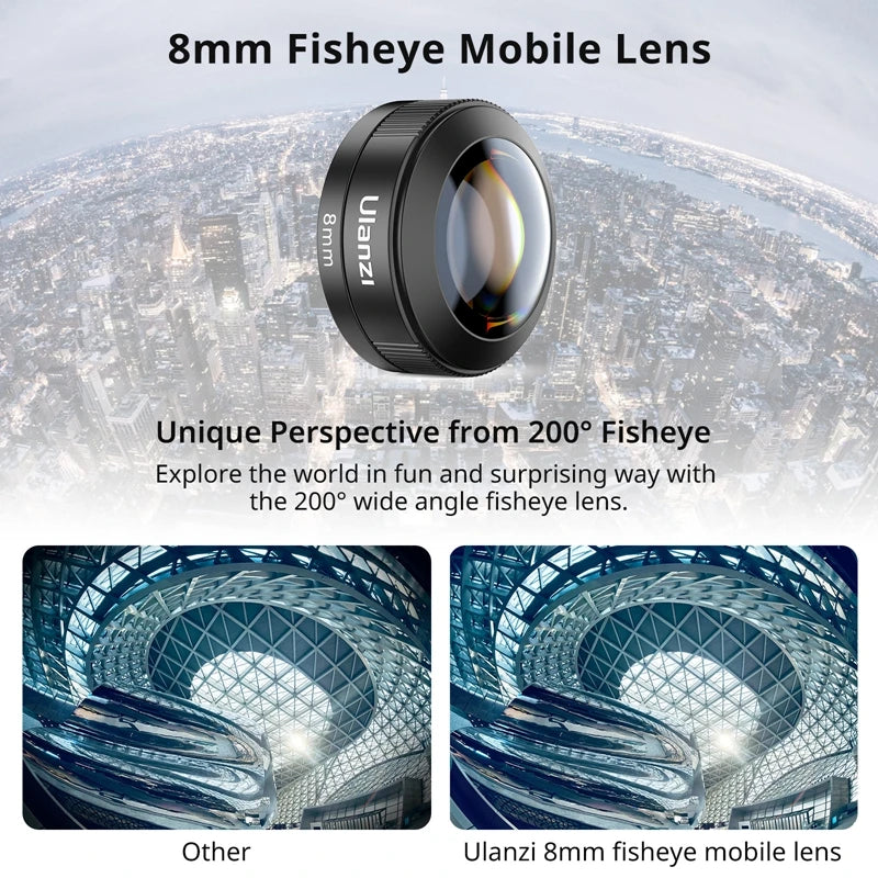 Ulanzi Universal Mobile Lens Macro Fisheye Telephoto