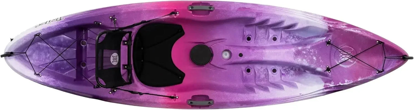 XMSJ Tribe 9.5 Sit On Top Kayak Recreational Polyethylene Mystic Color With Adjustable Framed Seat