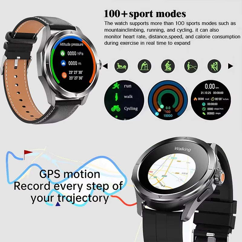 S4 Ultra Outdoor Smart Watch Men AMOLED GPS NFC Heart Rate