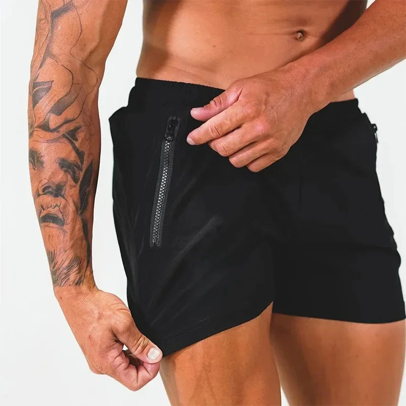 HooThreads Mens Swim Trunks With Zipper Pockets Quick Dry