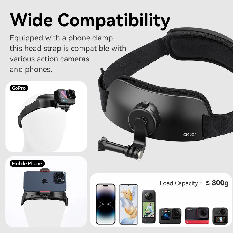 Ulanzi CM027 Chest Head Strap Mount Belt Phone For iPhone 15 14 Gopro insta360 x3 dji osmo Pocket 3 Action Camera Accessories