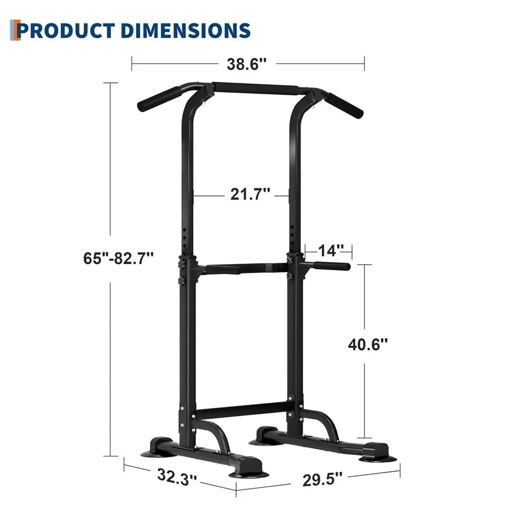 HiMISSH Power Tower Pull Up Bar Station For Home Gym
