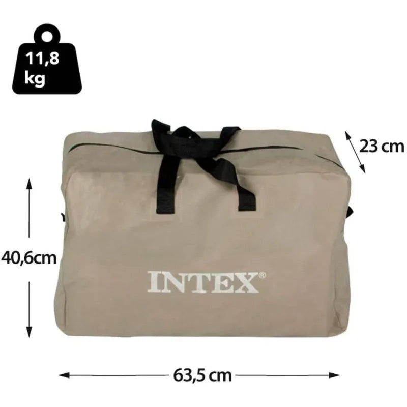 Intex Challenger K1 One Person Inflatable Kayak With Aluminum Oars And Hand Pump Green Blue