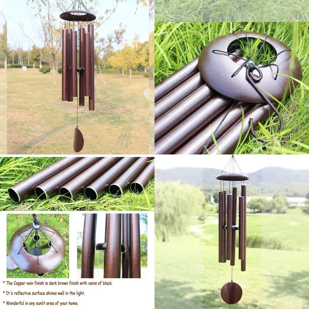 elegant outdoor wind chimes: 45" deep-toned memorial for loved ones