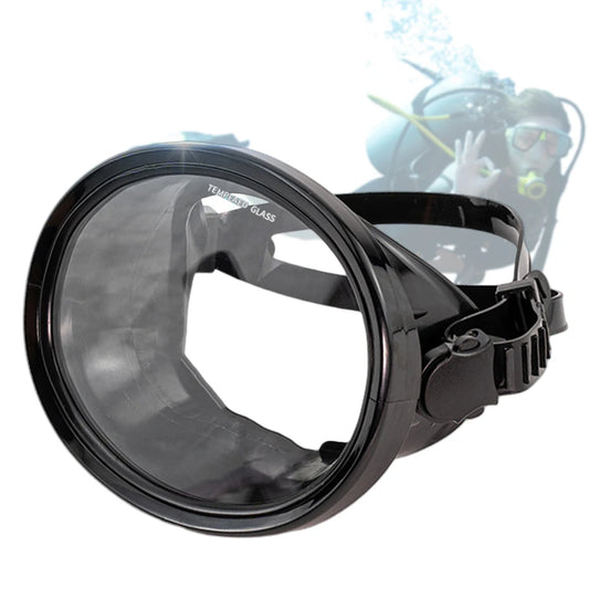 Shunmaii Oval Diving Mask Single Lens Tempered Glass Goggles