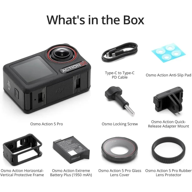 Hign-concerned Action 5 Pro Waterproof 4K 120fps Camera