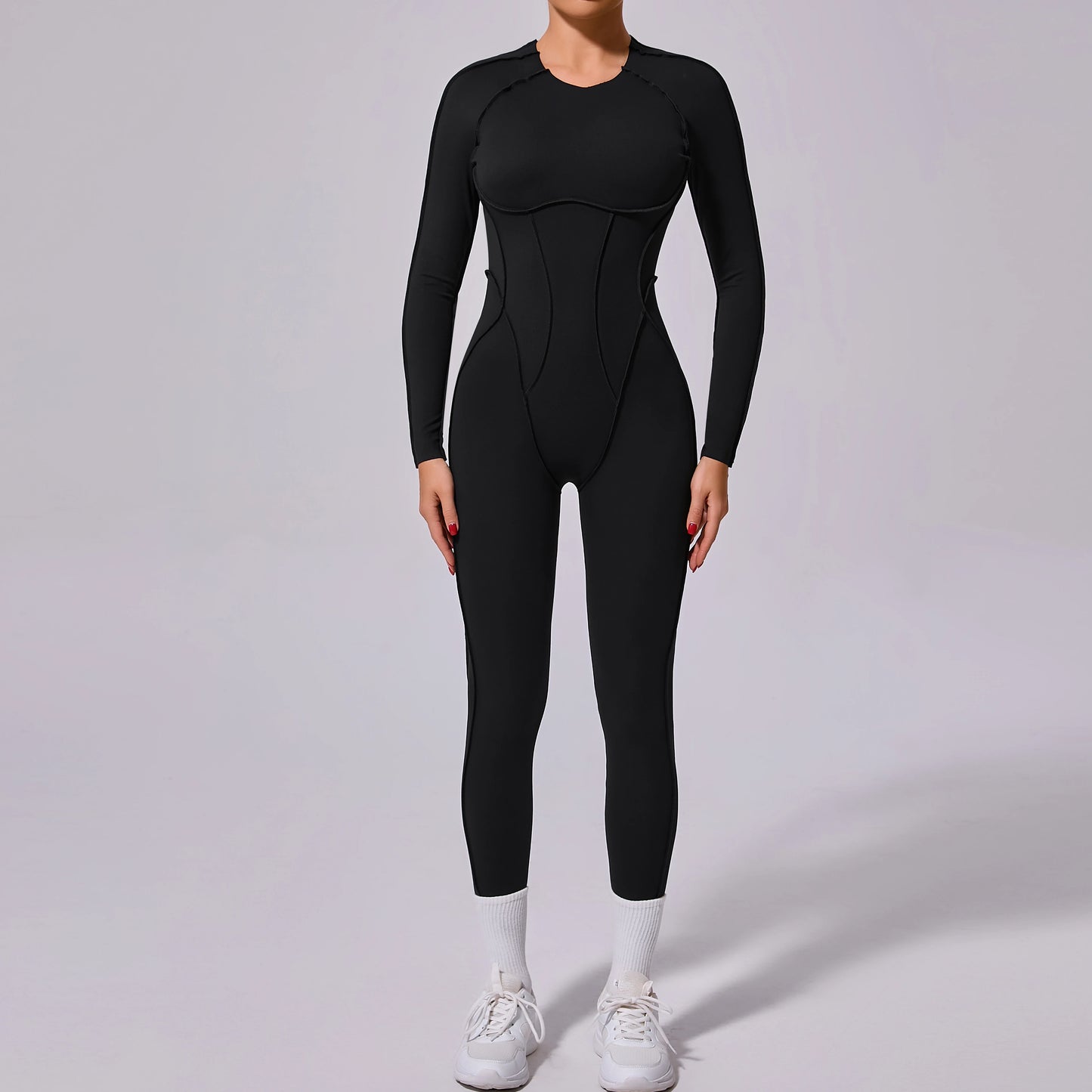ZEEHOOHCN Women Yoga Jumpsuit One Piece Workout Bodysuit