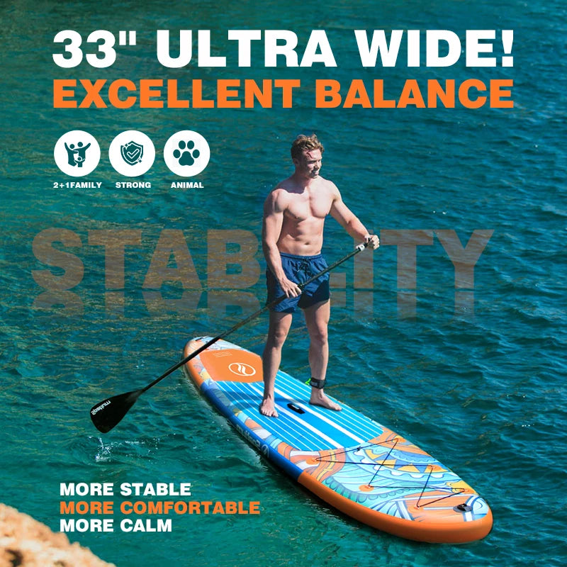 Spatium Inflatable Paddle Board, Stand Up Paddle Board, Suo Board with Premium Sup Accessories, Paddle Board For Adult