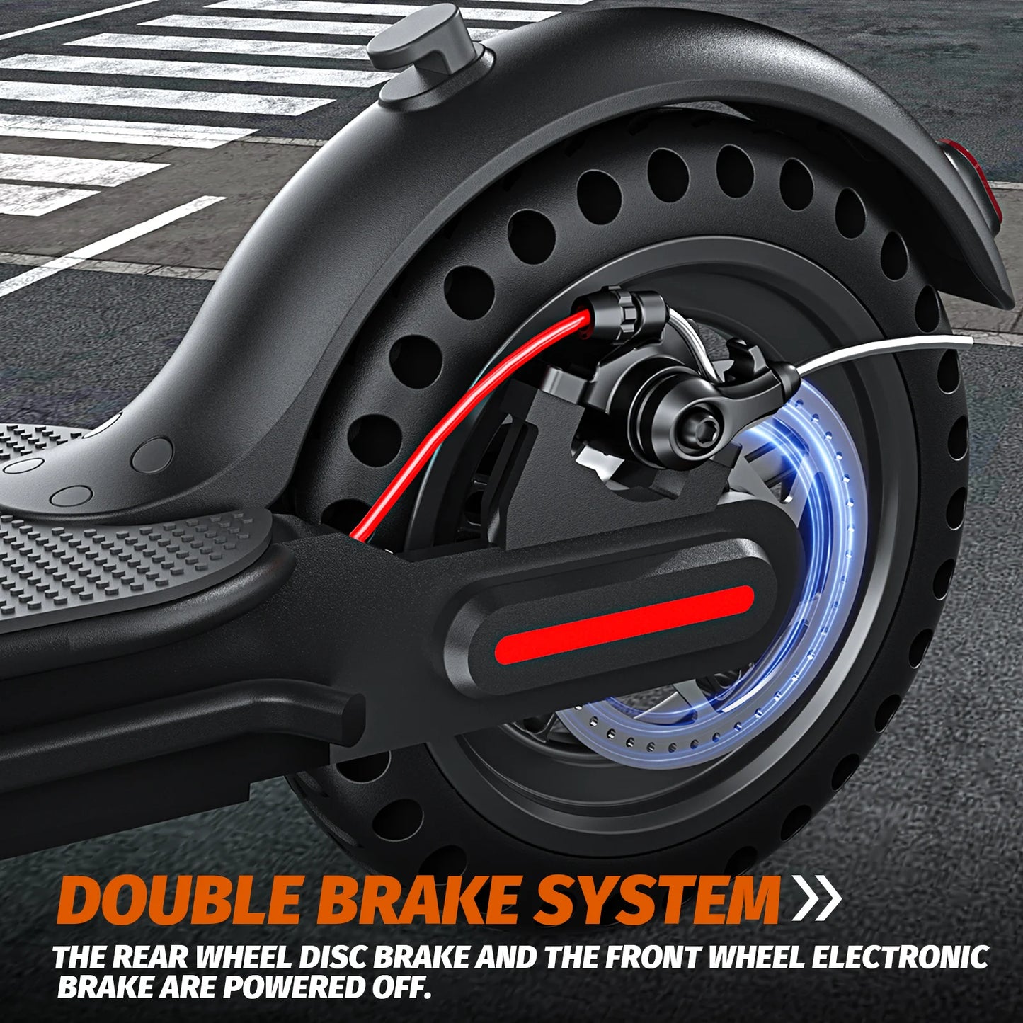 Freeboy 350W Foldable Electric Scooter With Dual Brakes