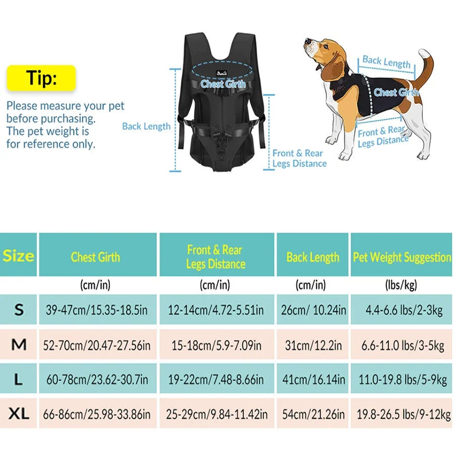 Breed Pet Backpack Carrier For Cats And Dogs Travel Bag