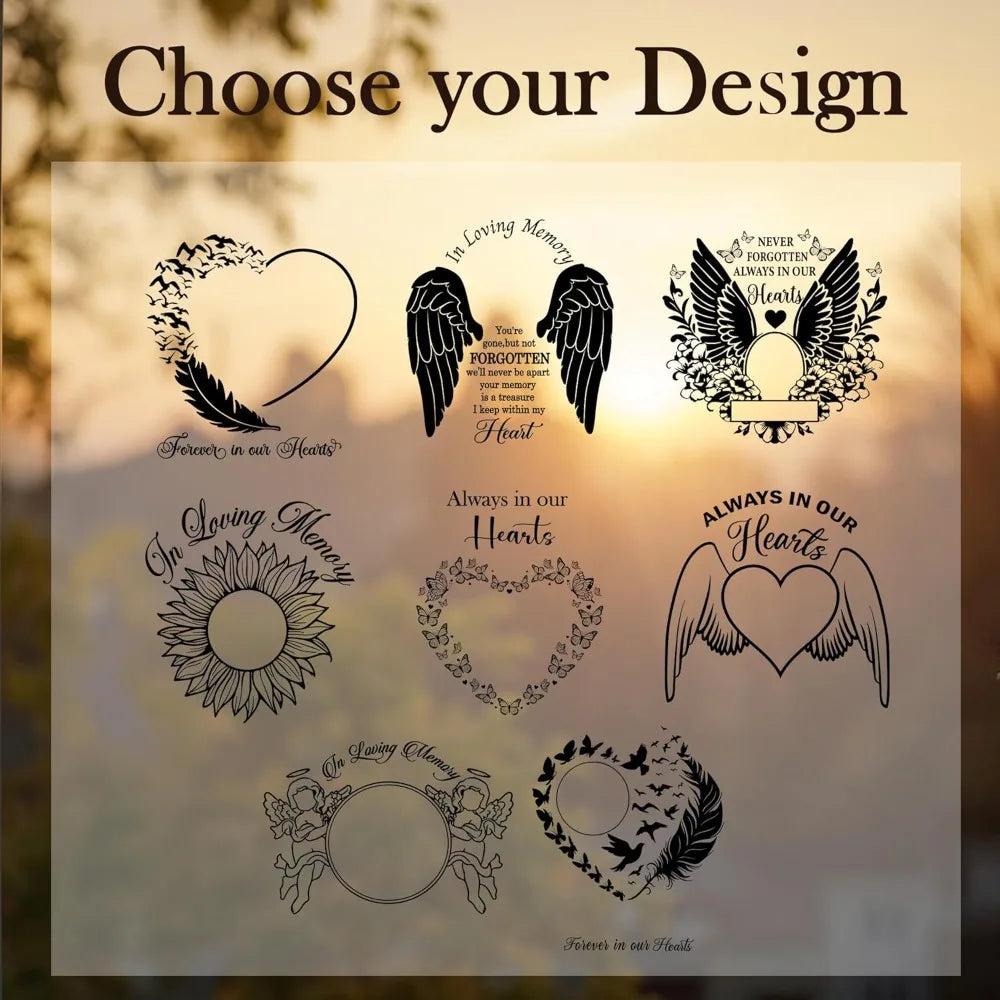 custom engraved wooden wind chimes for memorial, deep tone outdoor tribute